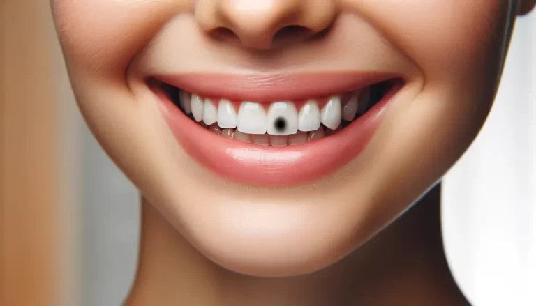 Pontinho preto no dente