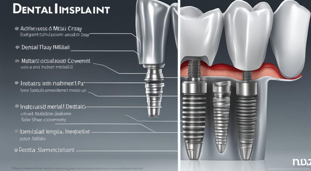 Materiais utilizados em implantes dentários