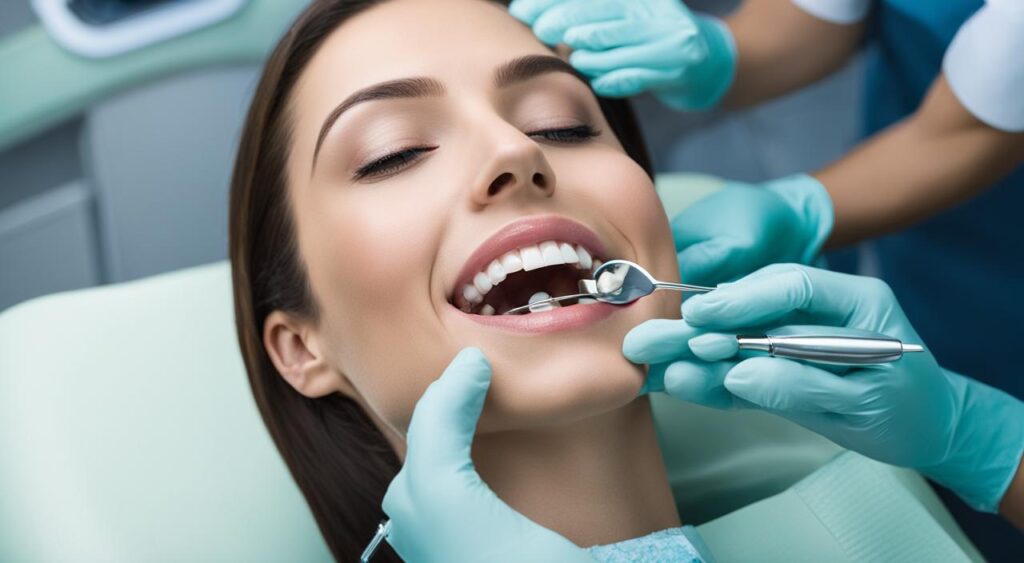 tratamento de obturação com dentista