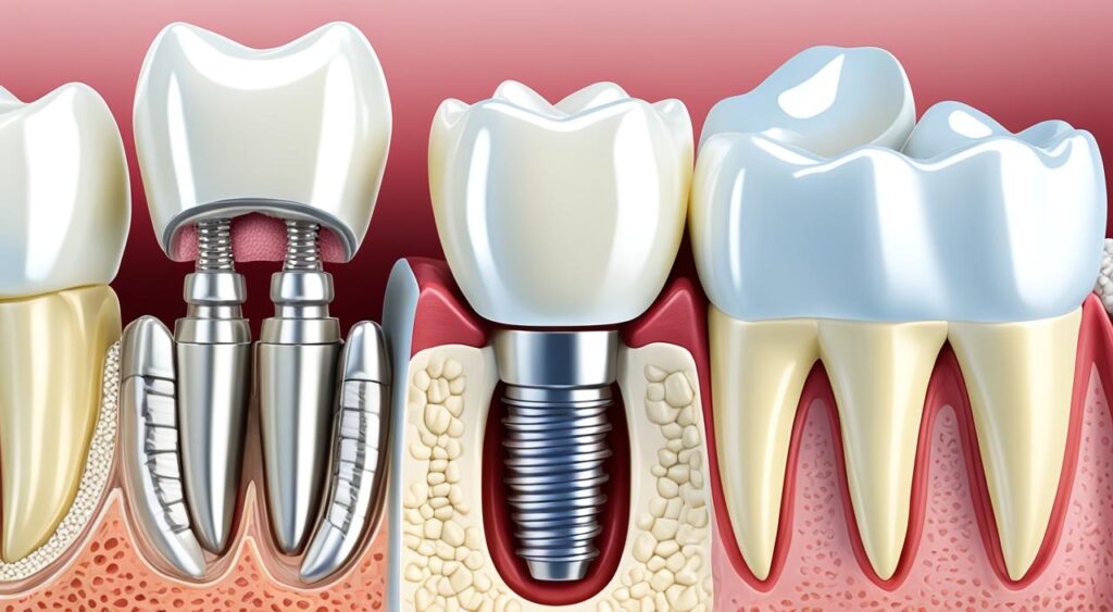 diferenças entre implante e prótese dentária